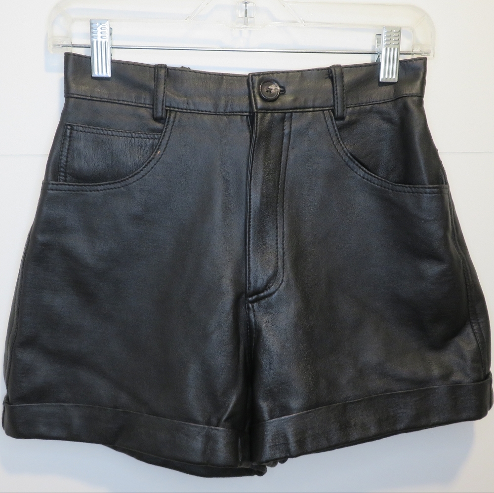 Louise Paris Synthetic Leather Shorts